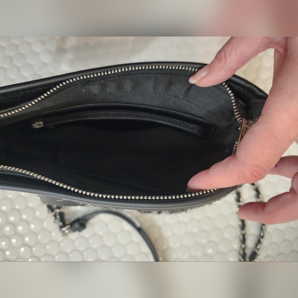 Le Chateau black and white plaid purse NWOT - Picture 5 of 5